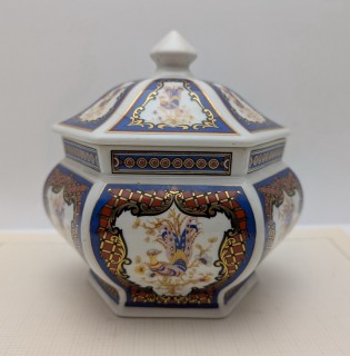 Шкатулка бонбоньерка винтажная в стиле шинуазри (B074)