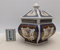 Шкатулка бонбоньерка винтажная в стиле шинуазри (B074)