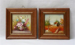 Рисунки в рамках 2 шт. (K193)