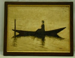 Картина рисунок художника Барышня (X208)