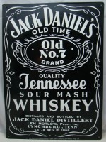 Табличка жестяная винтажная Виски Jack Daniels (X917)