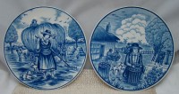 Delft тарелочки винтажные 4 сезона (M205)