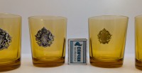 Стаканы с гербами винтажные 6 шт. (A980)