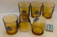 Стаканы с гербами винтажные 6 шт. (A980)