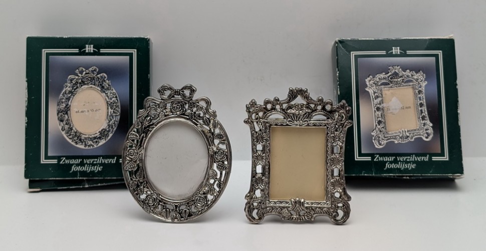 Рамки для фотографий винтажные настольные 2 шт. (B075)