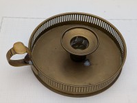 Подсвечник винтажный с поддоном и ручкой (B272)