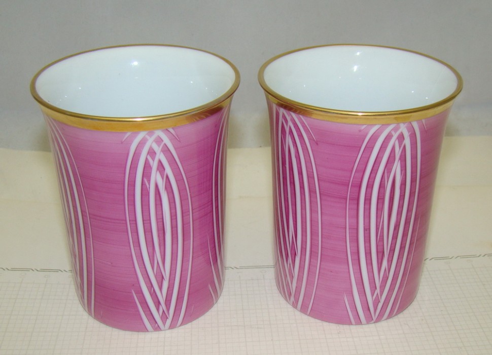 Стаканчики фарфоровые 2 шт. винтажные (Z054)