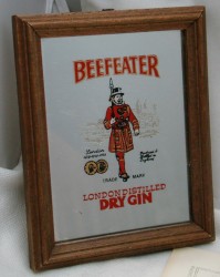 Зеркальная барная табличка Beefeater (M401)