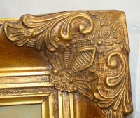 Картина винтажная в массивной рамке (M596)