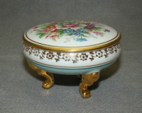 Limoges Шкатулка маленькая фарфоровая винтажная (W517)
