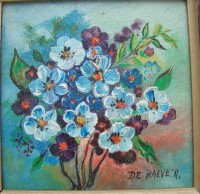 Картина винтажная маленькая Цветы (Y228)