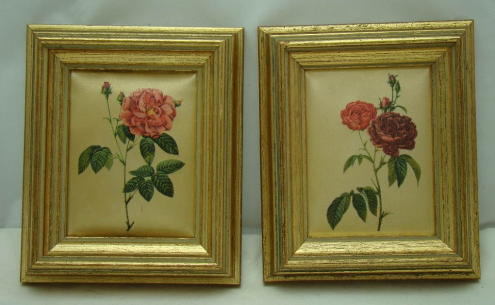 Принты на шелке "Цветы" 2 шт. (U811)