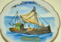 Сувенирная тарелочка Бельгийское морское побережье (X368)
