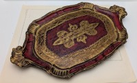 Подносик флорентийский винтажный (A883)