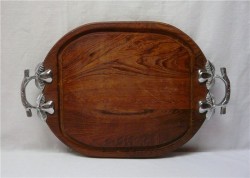 Поднос - доска разделочная большая "Груши" (K257)