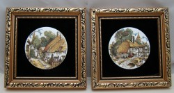 Украшение настенные винтажные плакетки 2 шт. (Y760)