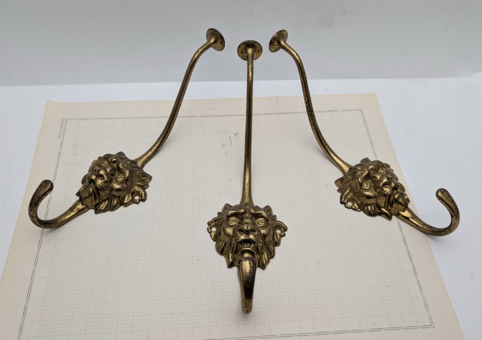 Вешалки Лев 3 шт. Винтаж. (A884)