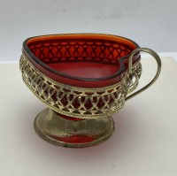 Вазочка винтажная конфетница Сердечко (B276)
