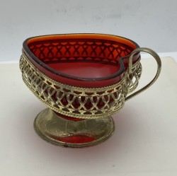 Вазочка винтажная конфетница Сердечко (B276)