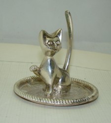 Подставка для колец винтажная Кот (Q436)