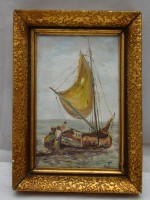 Картина винтажная маленькая Парус (M699)