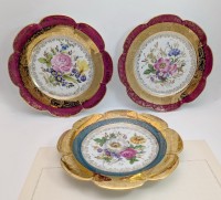 Limoges винтажные тарелки Цветы (A985)