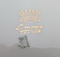 Limoges винтажные тарелки Цветы (A985)