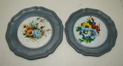 Блюдца декоративные "Цветы" 2шт. (P807)