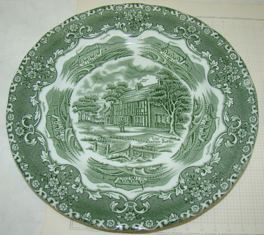 Стаффордшир тарелка Английская деревня (W068)