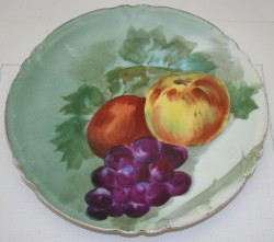 Limoges тарелка винтажная ручная роспись (Z059)
