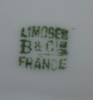 Limoges тарелка винтажная ручная роспись (Z059)