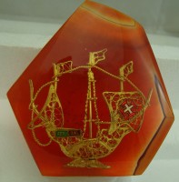 Сувенир Корабль Санта Мария в оргстекле (M211)