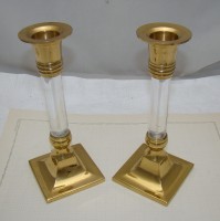 Подсвечники винтажные Ар Деко 2 шт.  (M796)