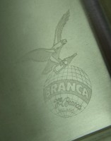Фляжка малая Fernet-Branca для алкоголя винтаж (Q111)
