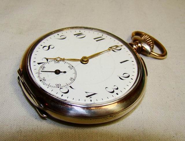 Часы серебряные старинные карманные (D351)