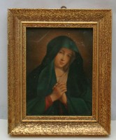 Картина репродукция винтажная Молящаяся Мадонна (Y763)