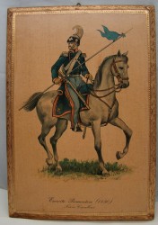 Принт винтажный Кавалерист итальянского полка (Y862)
