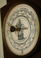 Метеостанция винтажная настенная с лошадью (M116)
