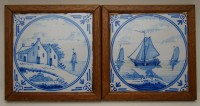 Настенные украшения плитки старинные 2 шт. (A393)