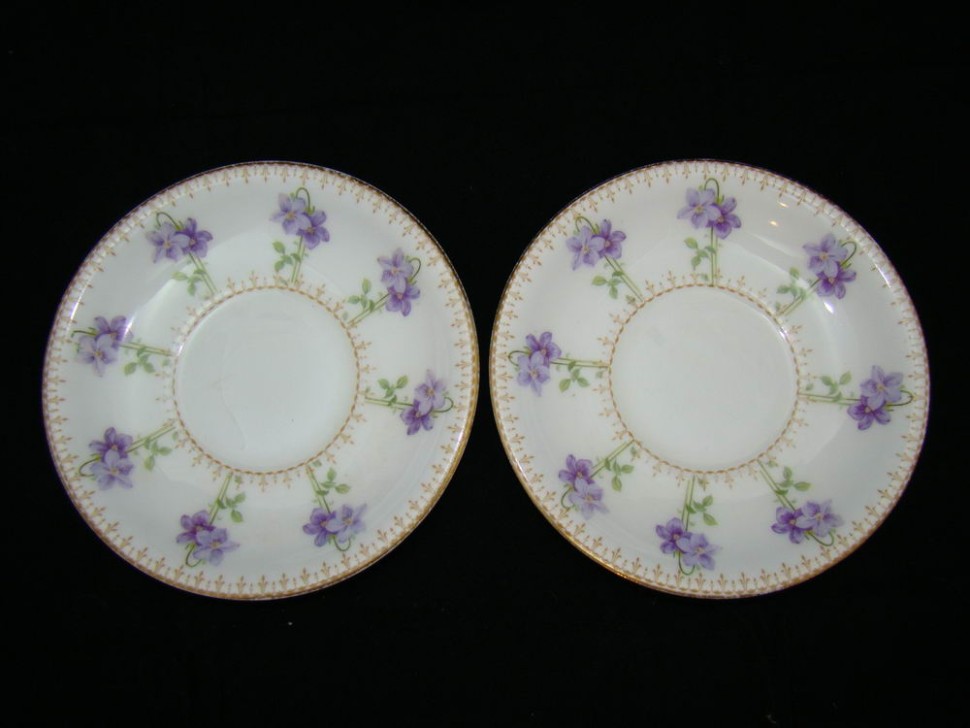 Блюдца старинные ROYAL DOULTON 2шт. (U151)