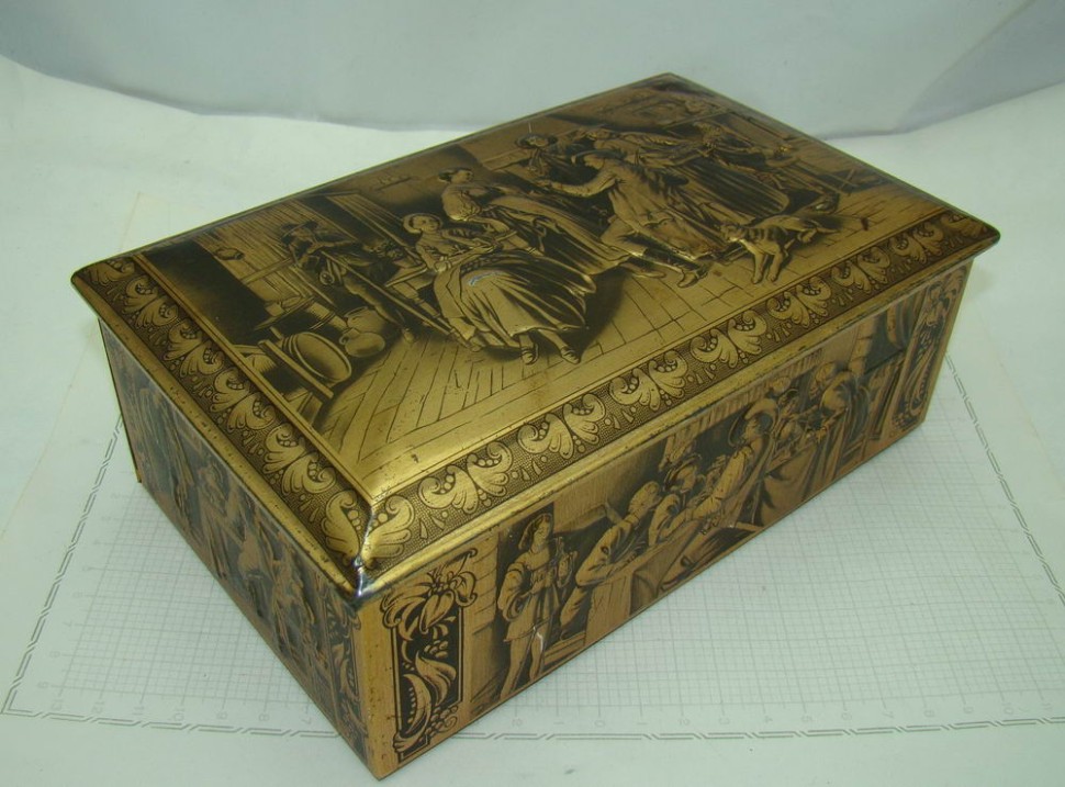 Шкатулка жестяная коллекционная (U817)