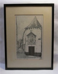 Гравюра - литография "Церковь святой Анны" (S077)