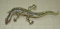 Бижутерия брошь Ящерица (W132)