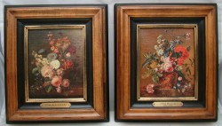 Картины репродукции винтажные 2 шт. Цветы (Y765)