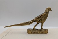 Фигурка винтажная бронзовая пресс-папье Фазан (A889)