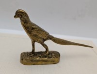 Фигурка винтажная бронзовая пресс-папье Фазан (A889)