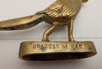 Фигурка винтажная бронзовая пресс-папье Фазан (A889)