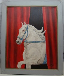 Картина старинная Цирковая лошадь (Y305)