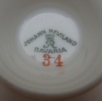 Johann Haviland Bavaria кофейная пара винтажная (A298)