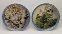 Franklin Mint винтажные декоративные тарелки Птицы 2 шт. (B185)
